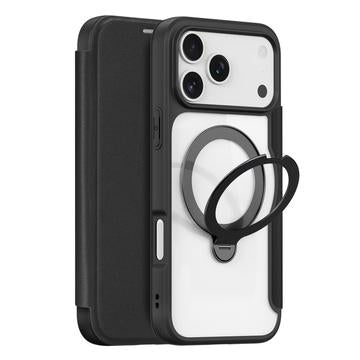 iPhone 17 Pro Max Dux Ducis Skin X Pro Magnetisk Flip Cover - Sort