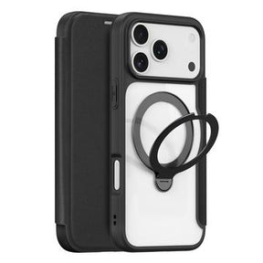 iPhone 17 Pro Max Dux Ducis Skin X Pro Magnetisk Flip Cover - Sort
