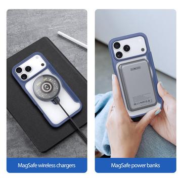 iPhone 17 Pro Max Dux Ducis Skin X Pro Magnetisk Flip Cover - Blå
