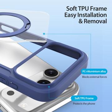 iPhone 17 Pro Max Dux Ducis Skin X Pro Magnetisk Flip Cover - Blå