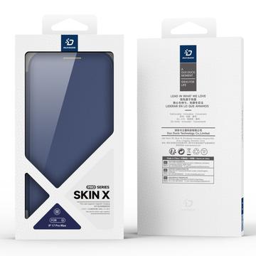 iPhone 17 Pro Max Dux Ducis Skin X Pro Magnetisk Flip Cover - Blå