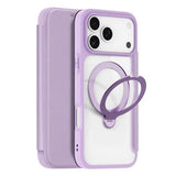 iPhone 17 Pro Max Dux Ducis Skin X Pro Magnetisk Flip Cover - Lilla