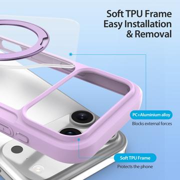 iPhone 17 Pro Max Dux Ducis Skin X Pro Magnetisk Flip Cover - Lilla