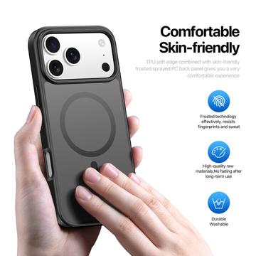 iPhone 17 Pro Max Dux Ducis Yind Hybrid Cover - MagSafe-kompatibel - Sort