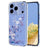 iPhone 17 Pro Max TPU-cover med blomstermønster - Lilla