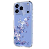 iPhone 17 Pro Max TPU-cover med blomstermønster - Lilla