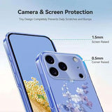 iPhone 17 Pro Max TPU-cover med blomstermønster - Lilla