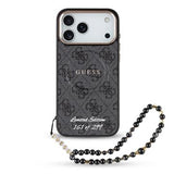 iPhone 17 Pro Max Guess 4G Strap Limited Edition Cover - MagSafe-kompatibel - Sort