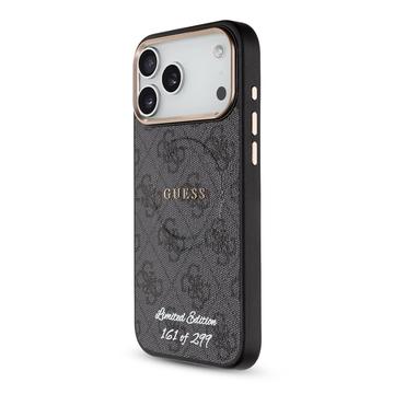 iPhone 17 Pro Max Guess 4G Strap Limited Edition Cover - MagSafe-kompatibel - Sort