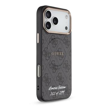 iPhone 17 Pro Max Guess 4G Strap Limited Edition Cover - MagSafe-kompatibel - Sort