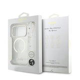 iPhone 17 Pro Max Guess IML Glitter Script Rem Cover - MagSafe-kompatibel - Gennemsigtig