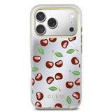 iPhone 17 Pro Max Guess Mirror Glitter Cherry Hybrid Cover - MagSafe-kompatibelt