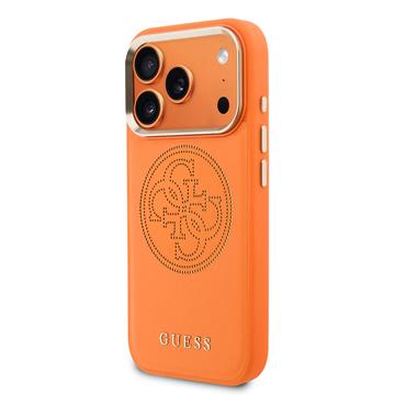 iPhone 17 Pro Max Guess Perforated 4G Logo Cover - MagSafe-kompatibelt - orange