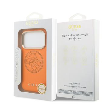 iPhone 17 Pro Max Guess Perforated 4G Logo Cover - MagSafe-kompatibelt - orange