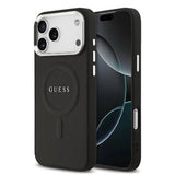 iPhone 17 Pro Max Guess Saffiano Hybrid Cover - MagSafe Kompatibel - Sort