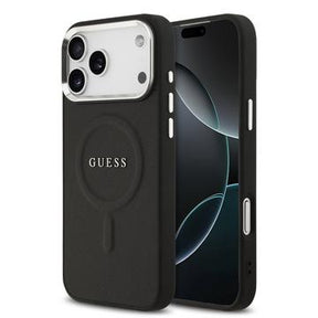 iPhone 17 Pro Max Guess Saffiano Hybrid Cover - MagSafe Kompatibel - Sort