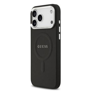 iPhone 17 Pro Max Guess Saffiano Hybrid Cover - MagSafe Kompatibel - Sort