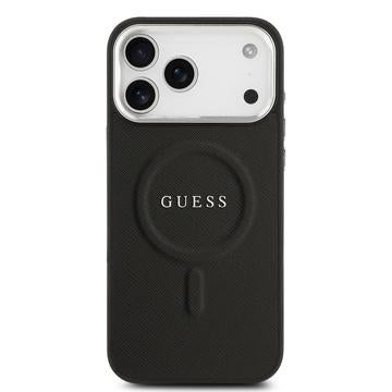 iPhone 17 Pro Max Guess Saffiano Hybrid Cover - MagSafe Kompatibel - Sort