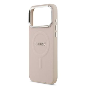iPhone 17 Pro Max Guess Saffiano Hybrid Cover - MagSafe Kompatibel - Pink