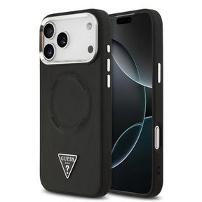 iPhone 17 Pro Max Guess Triangle Logo Cover - MagSafe-kompatibel - Sort