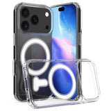 iPhone 17 Pro Max Hybrid Cover - MagSafe Kompatibel - Gennemsigtig