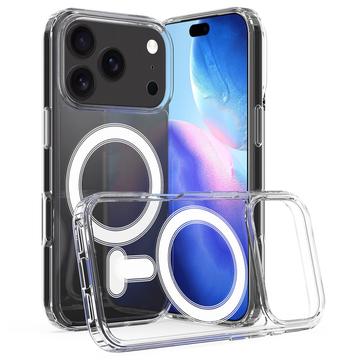 iPhone 17 Pro Max Hybrid Cover - MagSafe Kompatibel - Gennemsigtig