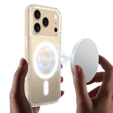 iPhone 17 Pro Max Hybrid Cover - MagSafe Kompatibel - Gennemsigtig