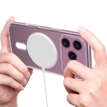 iPhone 17 Pro Max Hybrid Cover - MagSafe Kompatibel - Gennemsigtig