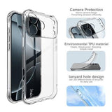iPhone 17 Pro Max Imak Faldsikkert TPU Cover - Gennemsigtig