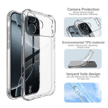 iPhone 17 Pro Max Imak Faldsikkert TPU Cover - Gennemsigtig