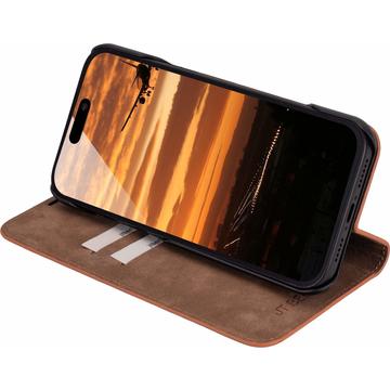 iPhone 17 Pro Max JT Berlin BookCase Tegel Flip Lædercover - Cognac