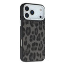 iPhone 17 Pro Max Jaucase magnetisk hybrid-cover med leopardprint - Sort