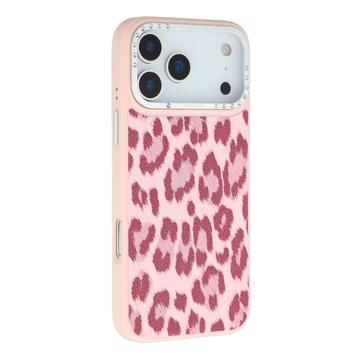 iPhone 17 Pro Max Jaucase magnetisk hybrid-cover med leopardprint - Pink