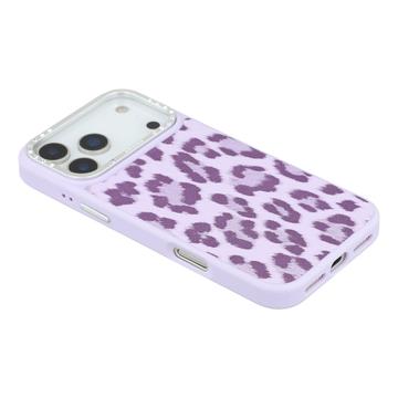iPhone 17 Pro Max Jaucase magnetisk hybrid-cover med leopardprint - Lilla
