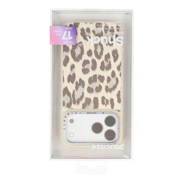 iPhone 17 Pro Max Jaucase magnetisk hybrid-cover med leopardprint - Hvid