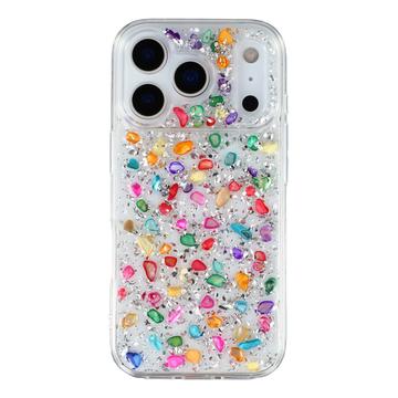 iPhone 17 Pro Max Jaucase Naturstens Epoxy Cover - Hvid