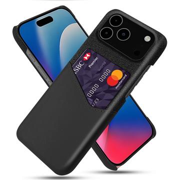 iPhone 17 Pro Max KSQ Cover med Kortholder - Sort