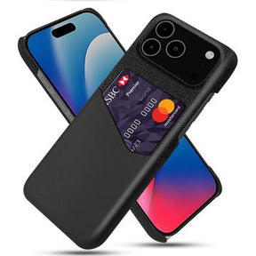 iPhone 17 Pro Max KSQ Cover med Kortholder - Sort