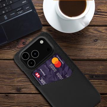 iPhone 17 Pro Max KSQ Cover med Kortholder - Sort