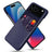 iPhone 17 Pro Max KSQ Cover med Kortholder - Blå