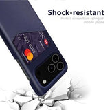 iPhone 17 Pro Max KSQ Cover med Kortholder - Blå