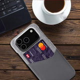 iPhone 17 Pro Max KSQ Cover med Kortholder - Grå