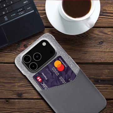 iPhone 17 Pro Max KSQ Cover med Kortholder - Grå