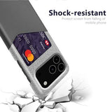 iPhone 17 Pro Max KSQ Cover med Kortholder - Grå