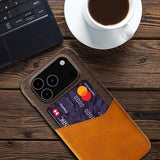 iPhone 17 Pro Max KSQ Cover med Kortholder - Orange