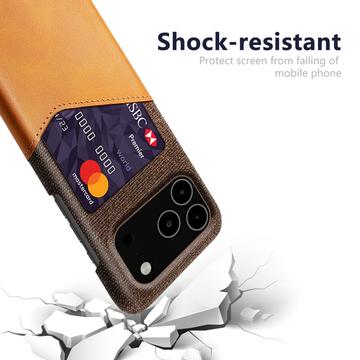 iPhone 17 Pro Max KSQ Cover med Kortholder - Orange