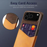 iPhone 17 Pro Max KSQ Cover med Kortholder - Orange