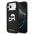 iPhone 17 Pro Max Karl Lagerfeld Double Heads MagSafe cover i flydende silikone - Sort