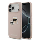 iPhone 17 Pro Max Karl Lagerfeld Double Heads MagSafe cover i flydende silikone - Pink