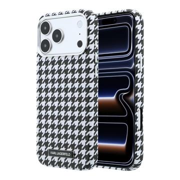 iPhone 17 Pro Max Karl Lagerfeld Houndtand Harpiksplade Cover - MagSafe-kompatibelt - Sort